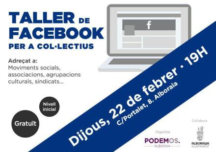 Taller de Facebook per a col-lectius