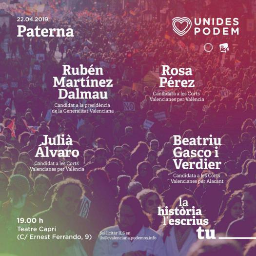 Acto autonómico en Paterna 220419